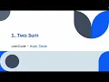 Dart Coding Interview Mastery LeetCode Two Sum Problem Solved
