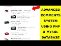 Advanced Comments System Using PHP And MySQL Database Step By Step Part 1