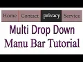 How to create Multi Dropdown Navigation Bar with HTML CSS in Bangla Tutorial part - 39 ADNAN HASAN