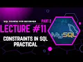 SQL Course for Beginners Lecture Part 2 Constraints in SQL Explained