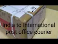 How to send courier from Indian post office to international India to japan