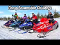 Cheap Snowmobile Challenge