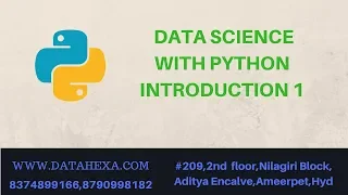 01 Data Science With Python Tutorial Introduction 1