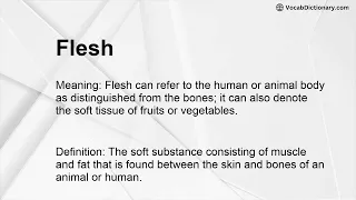 Flesh Meaning