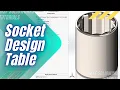 SolidWorks 2025 Tutorial for Beginners Socket Design Table in SolidWorks-