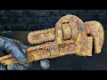 Lagu Ultimate Rust Transformation: Reviving a Rusty Pipe Wrench! 🔧