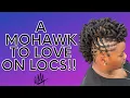 Try this Mohawk on your locs