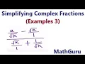 How to simplify complex fractions LCD Method Algebraic Fractions Examples 3