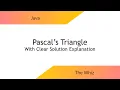Pascal s Triangle LeetCode Easy Java Solution