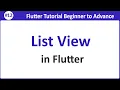 How to create List in Flutter Flutter ListView Tutorial in Dart Flutter Tutorial for Beginners