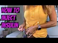 How to Inject INSULIN
