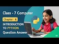 Class 7 Computer Chapter 6 Introduction to Python Question Answer Let s Innovate