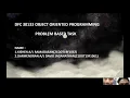 DFC 30133 OBJECT ORIENTED PROGRAMMING PROBLEM BASED TASK KISHEN - DARMEN