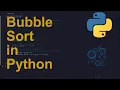 Bubble Sort Code in Python Sorting Algorithms Python Coding Tutorial Python Coding Interview
