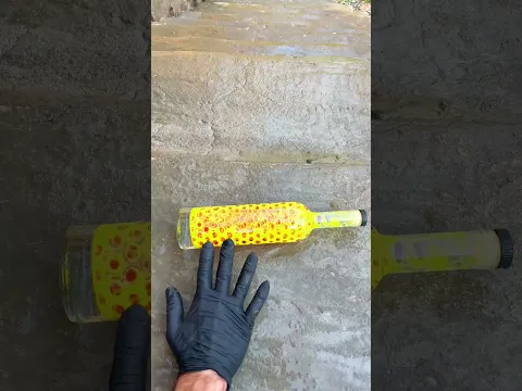 Breaking glass bottles ⚠️🔥 #shorts #asmr