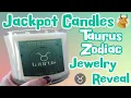 Jackpot Candles Taurus Zodiac Candle with Necklace Inside