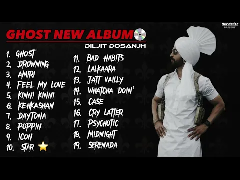 Download MP3 GHOST | Diljit Dosanjh | New Album 💿 2023 | Punjabi Latest Album |