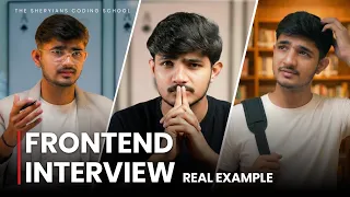 Real Frontend Interview Simulation Where Most Developers Fail