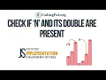 check if n and its double exists JAVASCRIPT implementation 100 Days DSA CodingPal org