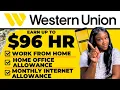 Make 3 WESTERN UNION Remote Jobs HIGH PAYING Remote Jobs
