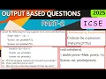 Output Based Questions Part-2 ICSE Computer Applications Class 10 Java Important Questions