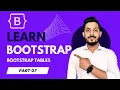 07 - Bootstrap Tables Tutorial in Urdu Hindi Yazdan Haider