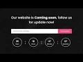 Responsive Coming Soon Page Design using HTML CSS JavaScript