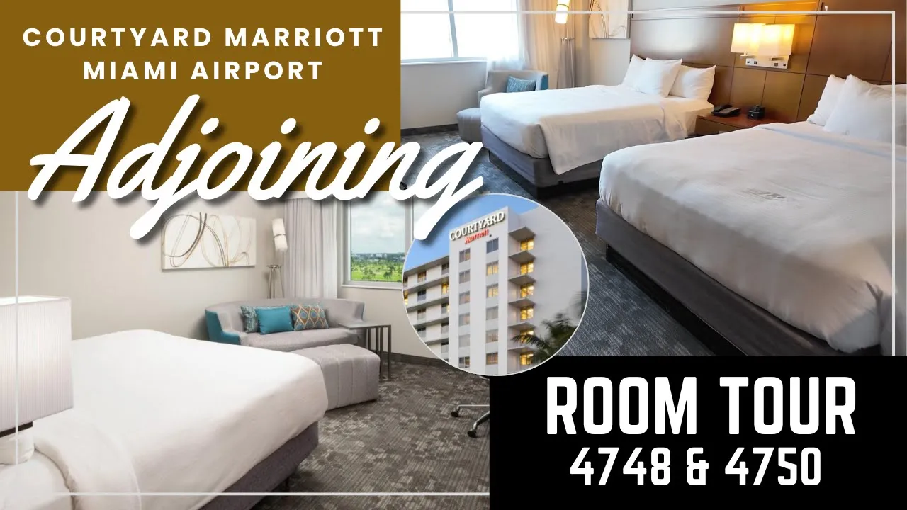 Courtyard Marriott Miami Airport Hotel & Adjoining Room Tour ✨ A Cruisers’ Best-Kept Secret!