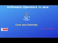 Arithmetic Operators in java