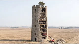 This man is transforming an abandoned 100-year-old stone tower into a million-dollar home!