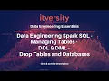 Data Engineering Spark SQL - Managing Tables