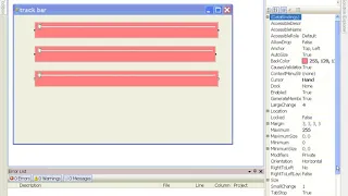 How to use trackbar in visual studio net