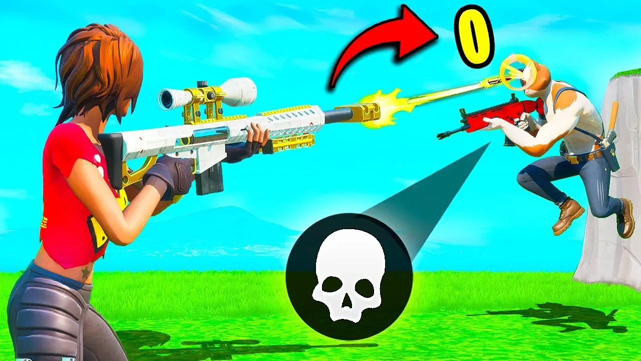 *0 DAMAGE* WITH A SNIPER!! - Fortnite Funny Fails and WTF Moments! #845