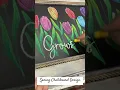 Spring Chalkboard Design