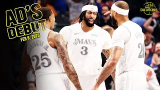 Anthony Davis Dallas Mavericks Debut FULL PLAY Mavs vs Rockets Feb 8 2025