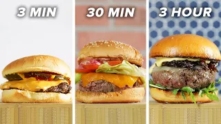 Download 3-Minute Vs. 30-Minute Vs. 3-Hour Burger • Tasty MP3