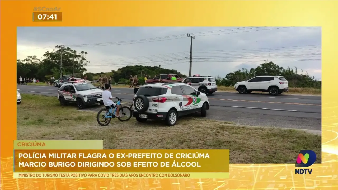 Polícia flagrou ex-prefeito dirigindo embriagado