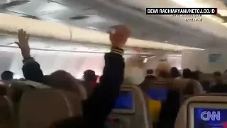 لحظه سقوط الطائره الاثيوبيه مشهد مرعب الله يرحمهم جميعا 