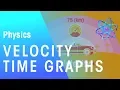 Velocity Time Graphs Force and Motion Physics FuseSchool