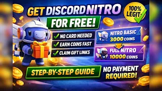 HOW TO GET DISCORD NITRO FOR FREE UPDATED 2026 100 WORKING