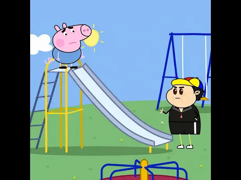 George Y El Chismoso Del Parque 😡‼️ #peppapig