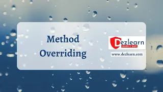 Session 12 Method Overriding in Java Object Oriented Programming Series OOPS