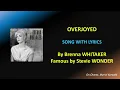 BRENNA WHITAKER - STEVIE WONDER - OVERJOYED - LYRICS (HQ)