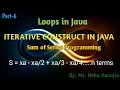 Sum of Series Programming in Java ICSE Class 9th Chapter 8 ICSE Class 10th