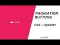 Creating Pagination Buttons Using pure CSS Jquery HTML5 CSS 3 Tutorials