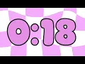 30 Second Timer Pink White Countdown