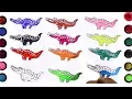 Kids Color Learning Crocodile Coloring Pages Color Learning for Preschooler Toddlers
