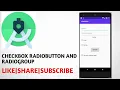 Radio Button And Checkbox Validation Using Java Code In Android Android Studio 2021