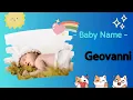 GEOVANNI Geovanni name meaning Boy Name Meaning 2026