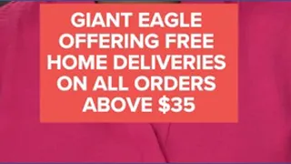 Giant Eagle offering free home deliveries on all orders above 35 ahead of impending cold snap